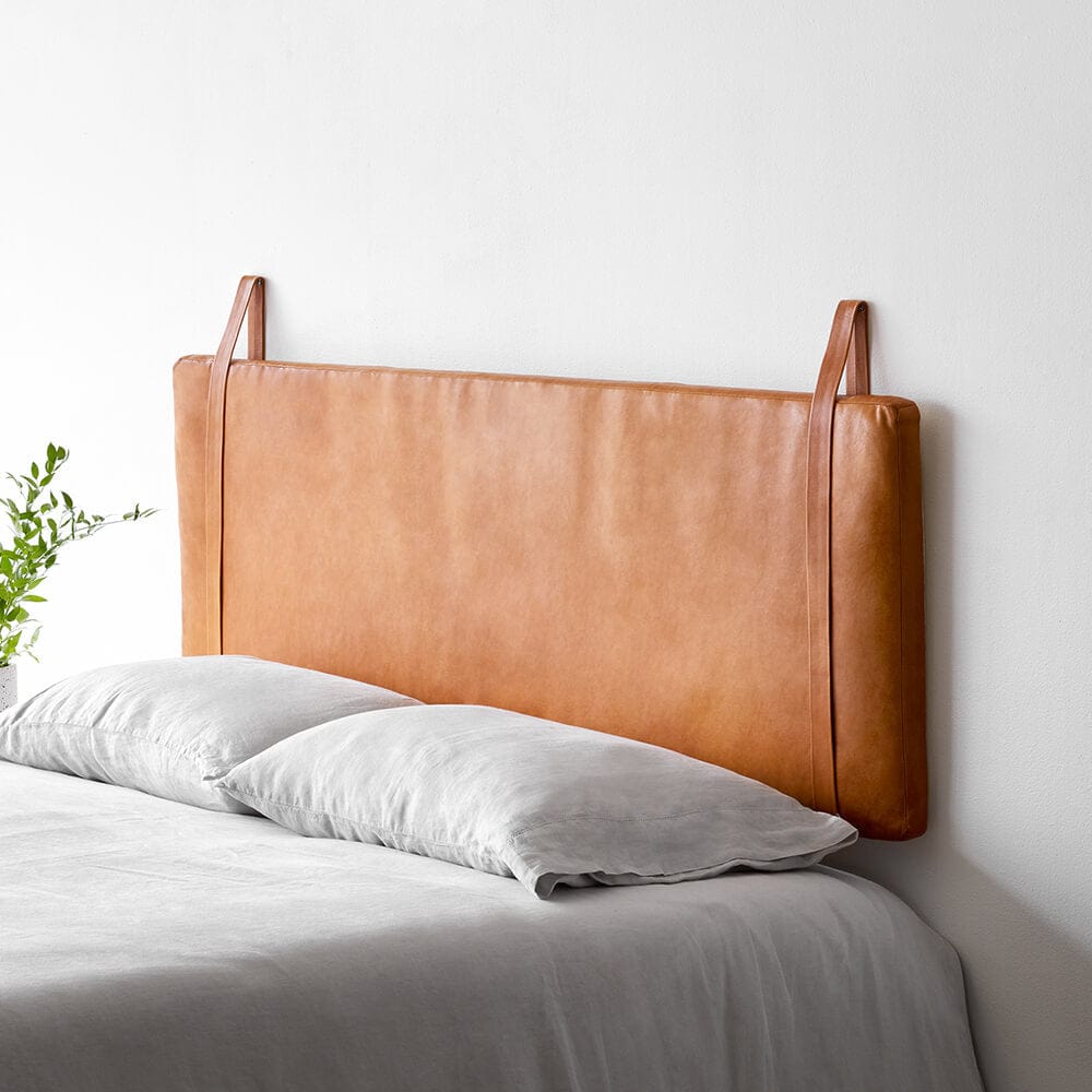 Hanging Leather Headboard