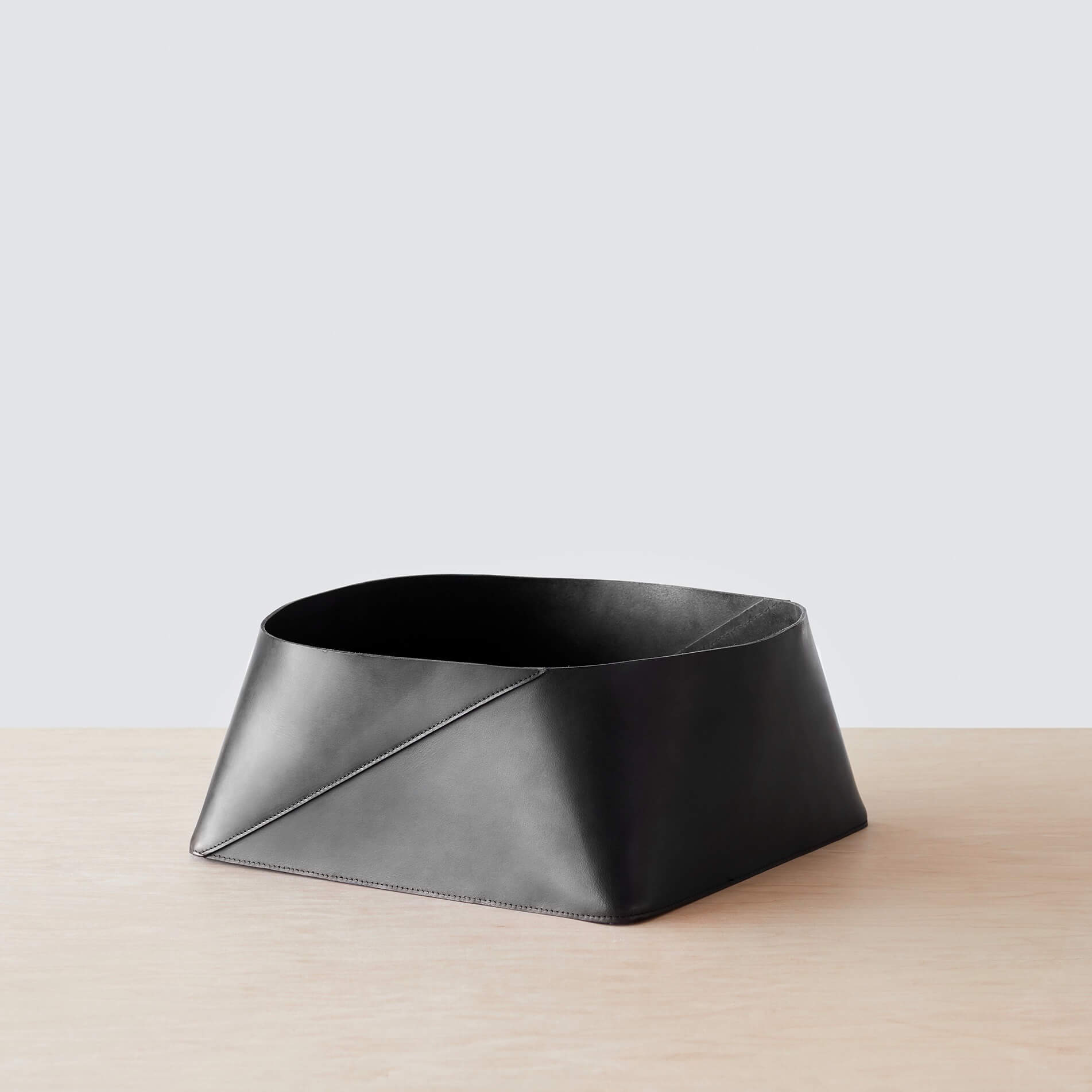 Azad Low Leather Storage Bin