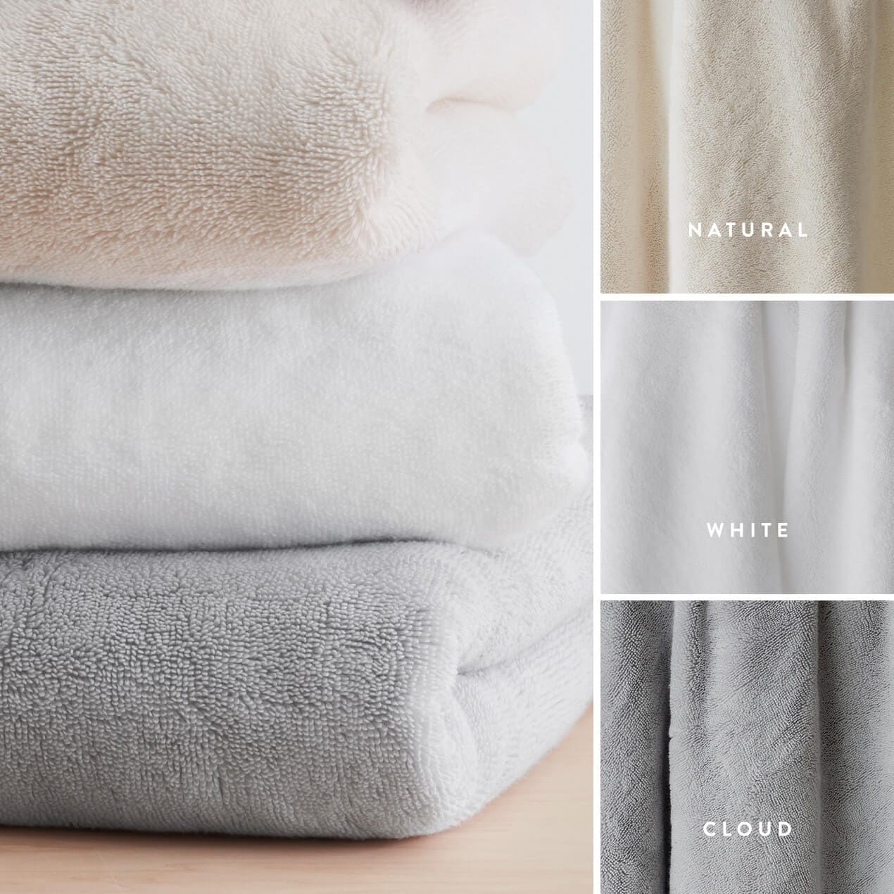 Organic Plush Bath Towel Set