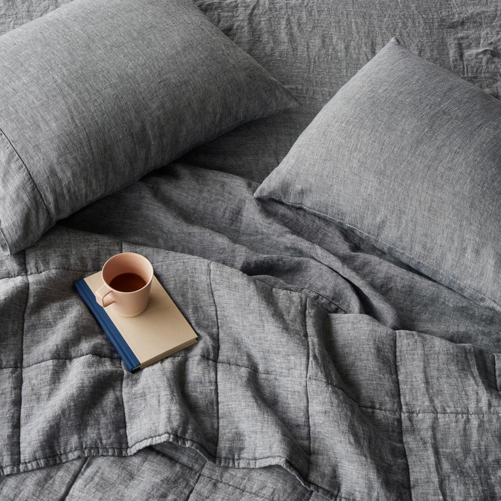 Stonewashed Linen Throw