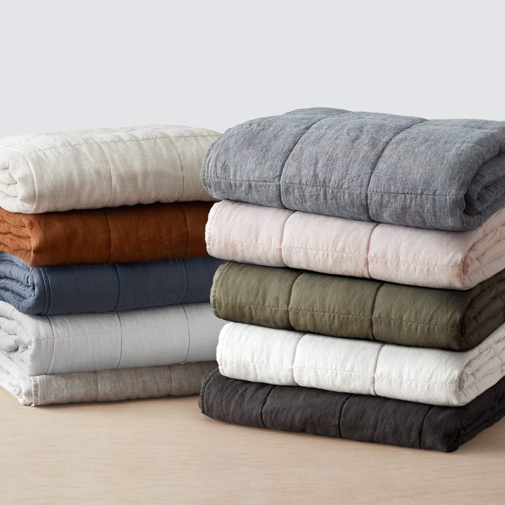 Stonewashed Linen Throw