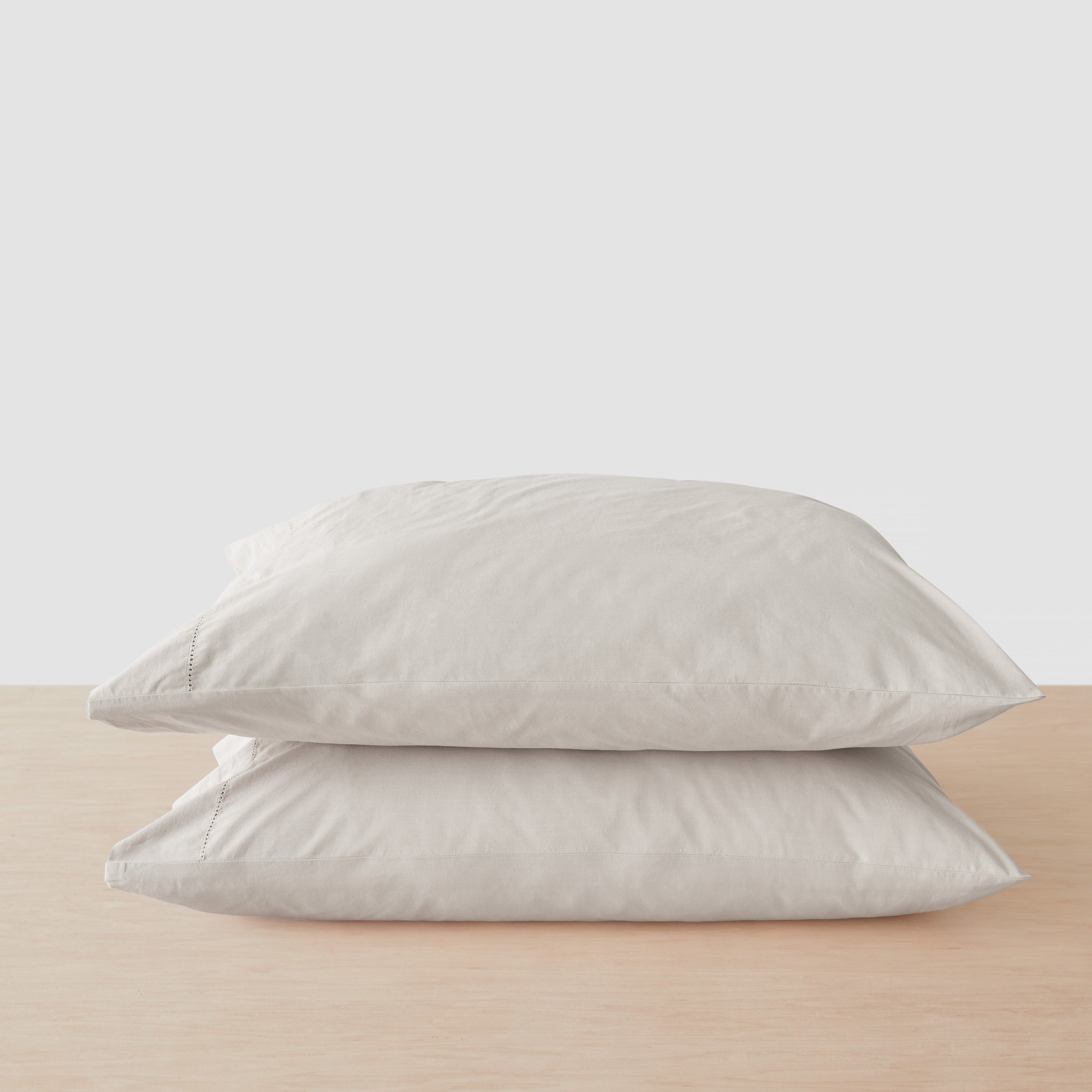 Stonewashed Organic Cotton Percale Pillowcases