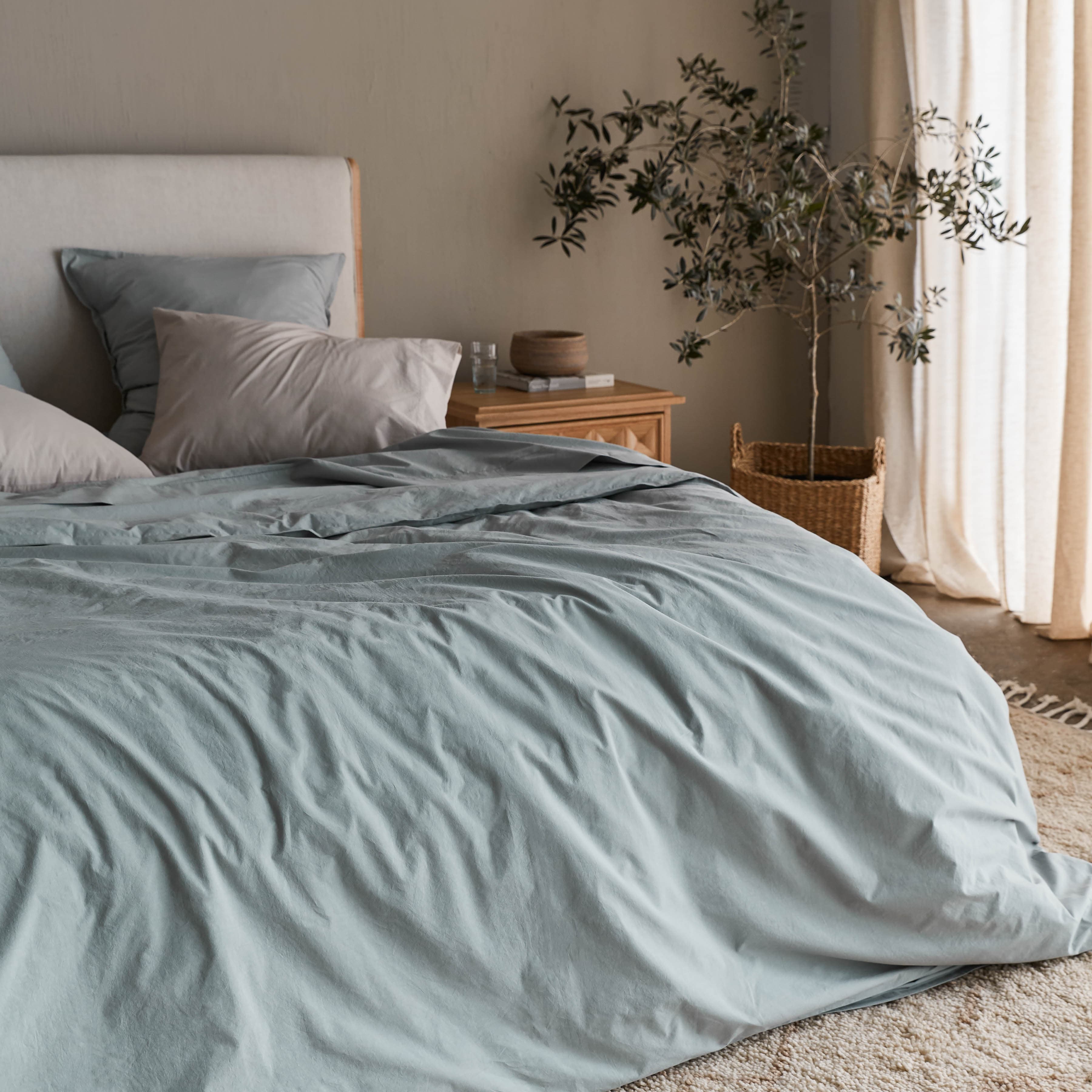 Stonewashed Organic Cotton Percale Pillowcases